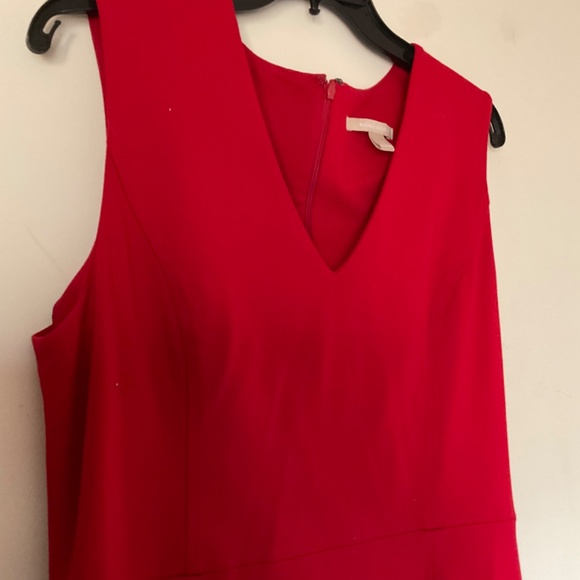 Banana Republic Size 12 Red Sleeveless Dress - Picture 3 of 7